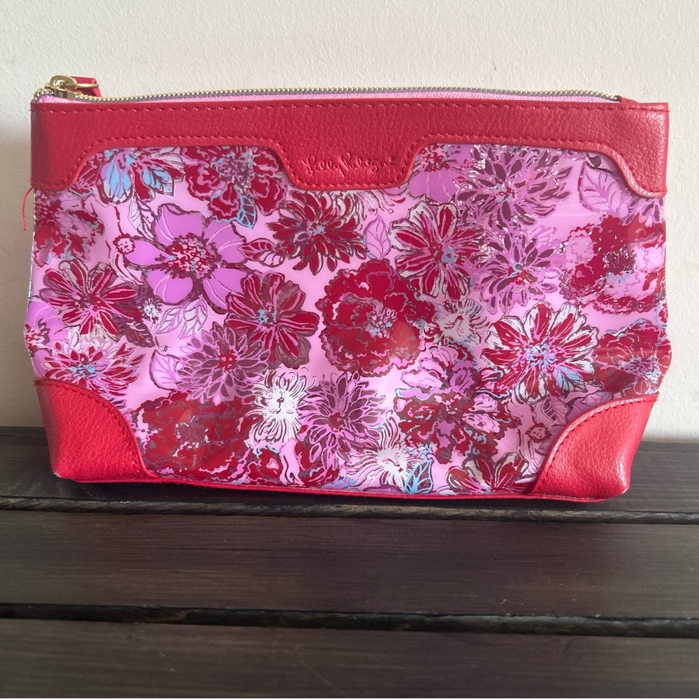 Lilly Pulitzer Floral Cosmetic Bag NWOT